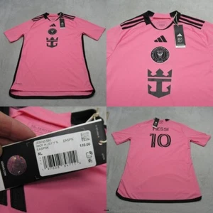 Inter Miami CF Messi 10 Soccer Jersey Youth XL Adidas Pink Short Sleeve NEW - Picture 1 of 12