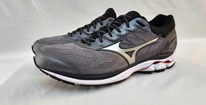 Mizuno Wave Rider 21 Running Shoes Men's Size 14 M Quiet Shade Black Silver - Picture 1 of 22