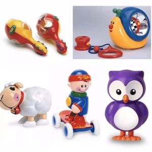 New 5 TOLO Toys Skateboarder Wobbly Snails Sheep Set of Maracas & Owl Ages 6+Mon