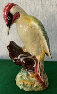 BESWICK BIRD THE GREEN WOODPECKER MODEL No. 1218B GLOSS FINISH PERFECT - Picture 1 of 8