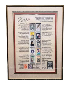 Un vistazo al pasado a través del poder de una colección de estampillas Jack enmarcado #24 - Imagen 1 de 11