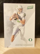 2022 Panini Father's Day Justin Herbert # 34 Oregon Ducks LA Chargers NM