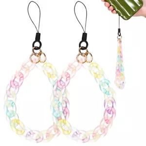 2 Pcs Telefon-Hängedekoration Handy-Lanyard Farbe Stk Fräulein - Bild 1 von 11