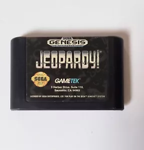 Jeopardy Sega Genesis Cartridge Only Untested 1992 - Picture 1 of 4