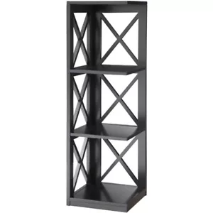 3 Tier Corner Bookcase Shelving Bookshelves Organizer Display Rack Shelves New - Picture 1 of 6