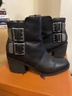 Rocket dog Dundee Sierras Uk Size 3 Womens/ Junior Boots Black,Ankle Boot, VGC