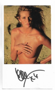 Elle MacPherson Signed Autographed 3x5 Index Card w/ photo 'SI Swimsuit Model'