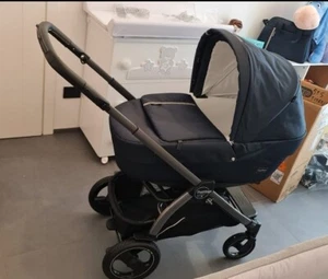 Peg perego book 51 carrozzina (e lenzuola) e passeggino, blu, modello invernale - Foto 1 di 3