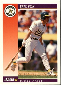 1992 Score Rookie/Traded #88T Eric Fox Rookie