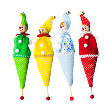 4 Pcs Christmas Clown Figure Christmas Party Favor Christmas Story Telling Toy
