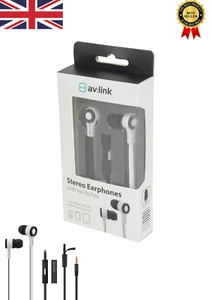 Tough Rubberised Stereo Headphones With Hands-Free For Mobile Phone UK Stock - Picture 1 of 7