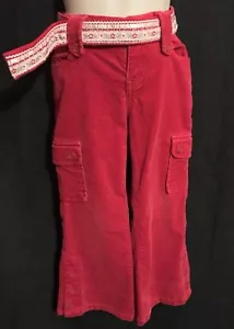 GAP KIDS Girl Flare Stretch Velour Cargo Pants Size 5 - Picture 1 of 9