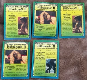 LOT OF 5 CARD SET - 30 YEARS OF MAGIC GREG HILDEBRANDT - 1993 - COMIC IMAGES - Picture 1 of 2