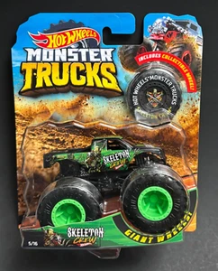 Nuevo de Lote Antiguo - Hot Wheels Monster Trucks Skeleton Crew 5/16 con Rueda Coleccionable - Imagen 1 de 2