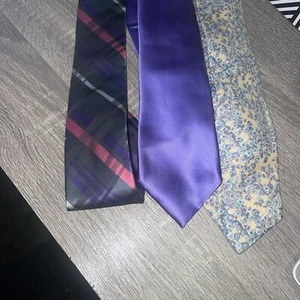 Lot of 3 Vintage Polyester Ties Various Brands  - Picture 1 of 6