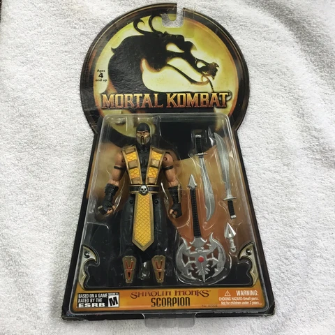 Mortal Kombat Shaolin Monks Scorpion 2005 Action Figure Jazwares. Read Desc Cover