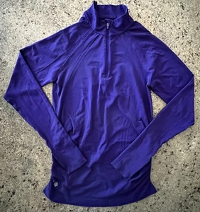 Athleta Damen 1/4 Zip Pullover Lila Oberteil Sportlich Langarm Small S Logo - Bild 1 von 14