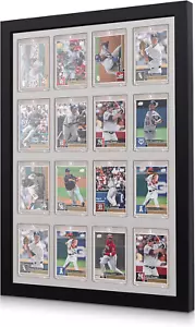 16 Grids Trading Card Display Frame Sports Card Display Case Wall Mount Card Col - Picture 1 of 6