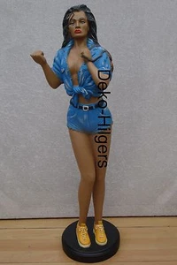 Sexy Girl Pin Up Anhalterin Figur Skulptur Groß American Diner Deko Natu Statue  - Picture 1 of 4