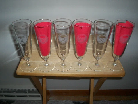 BUFFALO SABRES GLASSES a SET of 6 Cover