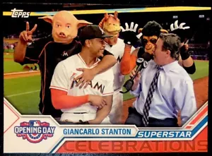 GIANCARLO STANTON - 2017 Topps Opening Day SUPERSTAR CELEBRATIONS #SC-21 - Picture 1 of 2