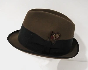 Sombrero de fieltro Mayser Trilby sombrero hombre talla 55 Elysee excelente sombrero de plumas K241 - Imagen 1 de 3