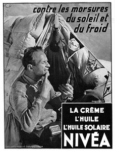 *** NIVEA _ La Crème, l'Huile, l'Huile Solaire *** 1936 - Pub. (12x16) // a297 - Bild 1 von 1