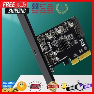PCI-e To USB 3.2 Gen2×2 Adapter Card 20Gbps Converter Expansion Add on Card - Afbeelding 1 van 12