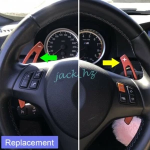 For BMW X5M E70 X6M E71 M3 E90 E92 Steering Wheel Paddle Shifter Extension Red - Foto 1 di 8