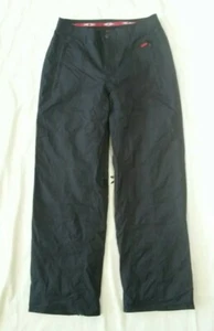 NearNew Black OAKLEY snow board pants women's L  leg vents hip hugger 32" waist - Picture 1 of 6