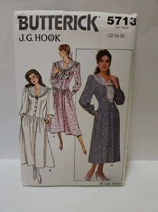 Butterick 5713 Size 12-16 Dress Uncut 1987 - Picture 1 of 2