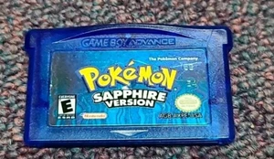 Pokemon Saphir Version (Game Boy Advance) GBA (Authentisch!) Funktioniert gut (spart!) - Bild 1 von 9