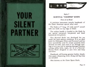 EK, JOHN Your Silent Partner c1965 Kampfmesser - Bild 1 von 1