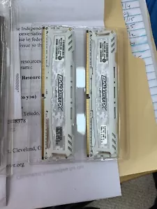 Crucial Ballistix DDR4 2400 16GB (2 x 8GB) White - Picture 1 of 2