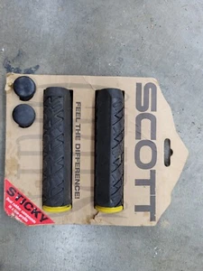 Scott Sticky Grip Handlebar Grips (Black) NOS 701360 - Picture 1 of 2