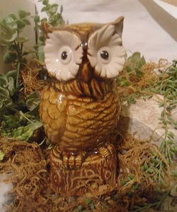 Latex owl mold plaster cement concrete bird rubber casting mould 5.5"H x 2.5"W - Picture 1 of 2