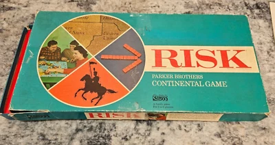 Vintage Risk Parker Brothers Continental Board Game 1968 COMPLETE /Family Game  - Image 1 of 4