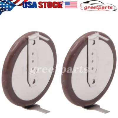 1 Pair 180 degree Rechargeable Batteries fit Remote Key Fob VL2020 For BMW E46 Foto 1 de 4