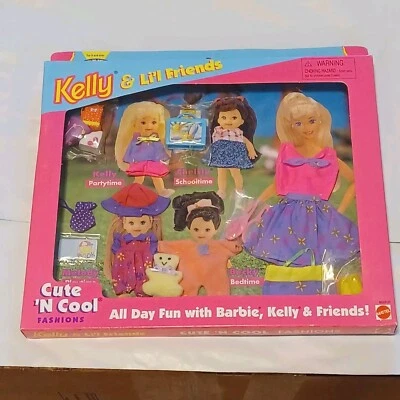 Diversión todo el día con Barbie Kelly & Li'l Friends Lindo 'N Cool Fashions Set 1996 Foto 1 de 4