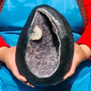 4390g Ametista Uruguaiana Naturale Grappolo Espositore Grotta Esemplare Guarigione 844 - Foto 1 di 13