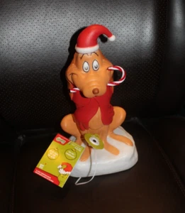 12" The Grinch Max Lighted Blow Mold Battery Operated Tabletop Christmas 2024 - Picture 1 of 9