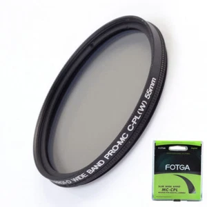 New FOTGA 55mm-MC-CPL Slim Circular Polarizing Multi-Coated Lens Filter Fr DSLR - Picture 1 of 1