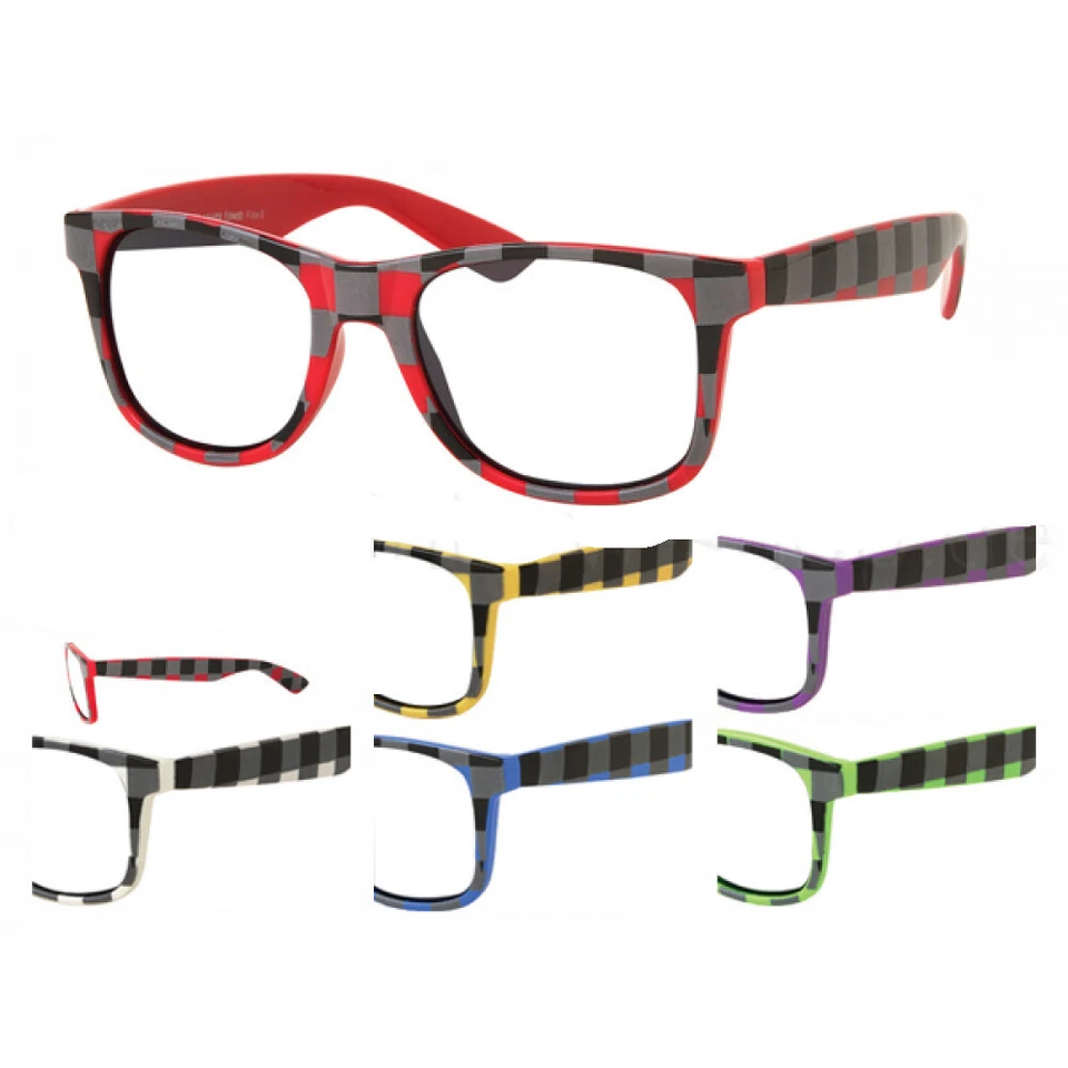 Damen Herren Brille klar Gläser Vintage Retro Optik 60er 80er 401H - Bild 1 von 1