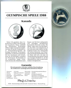 20 Dollars Kanada 1986 Proof Silber "Olympiade-Trickski" - Bild 1 von 1
