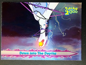 topps Pokemon The Movie 2000 FOIL #58 Down Into the Depths Lugia