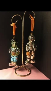 Waterford Holiday Heirlooms Halloween Collection Frankenstein and Mummy Ornament - Picture 1 of 3