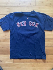 David Ortiz MLB Boston Red Sox Youth Tee Size Medium Majestic Shirt T-Shirt - Picture 1 of 3
