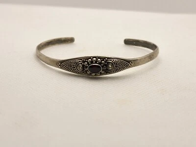 Armreif Sterlingsilber 925 mit Granat - Bild 1 von 4