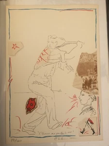 Lithographie Signé manuscrit Jean-Paul Chambas 1984 Thème Tennis 200ex - Foto 1 di 2