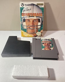 John Elway's Quarterback NES Nintendo Cart + Box Only - Authentic/ Tested